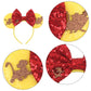 zhezesmila Lion King Simba Minn Ears Headband, Yellow, for Children and Women, Animal Kingdom Themed Hair Accessories for Birthd