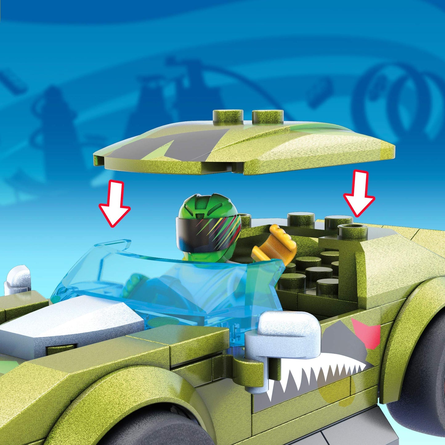 Mega Construx Hot Wheels Muscle Bound Construction Set, Building Toys For Kids 5 Years And Up