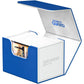 Ultimate Guard Sidewinder Synergy 100+, Deck Box For 100 Double-Sleeved Tcg Cards, Blue/White, Magnetic Closure & Microfiber Inner Lining