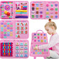 Craftstory Toddler Busy Board - Montessori Toys For 3 Year Old Girls Birthday, 8 In 1 Sensory Educational Learning Busy Books Fo