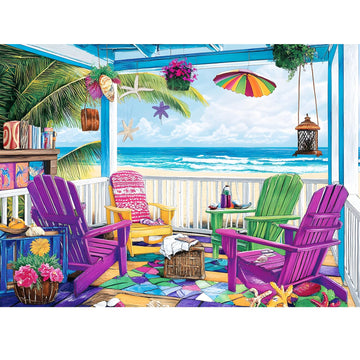 300 Piece Puzzle for mature-themeds Jigsaw Puzzles 300 Pieces Seaside Scenery Puzzle for Kids mature-themed Senior Beach Jigsaw Puzzle for mature-themeds 300 Pieces Challenging Puzzles Family Activity Game Nights Gifts