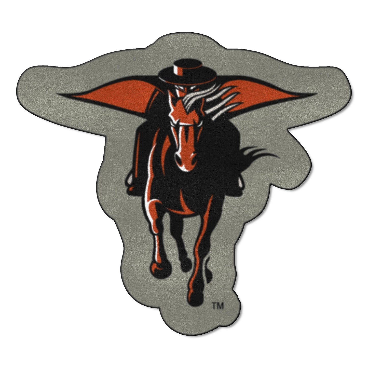 Fanmats 8337 Texas Tech University Red Raiders Nylon Mascot Shaped Rug