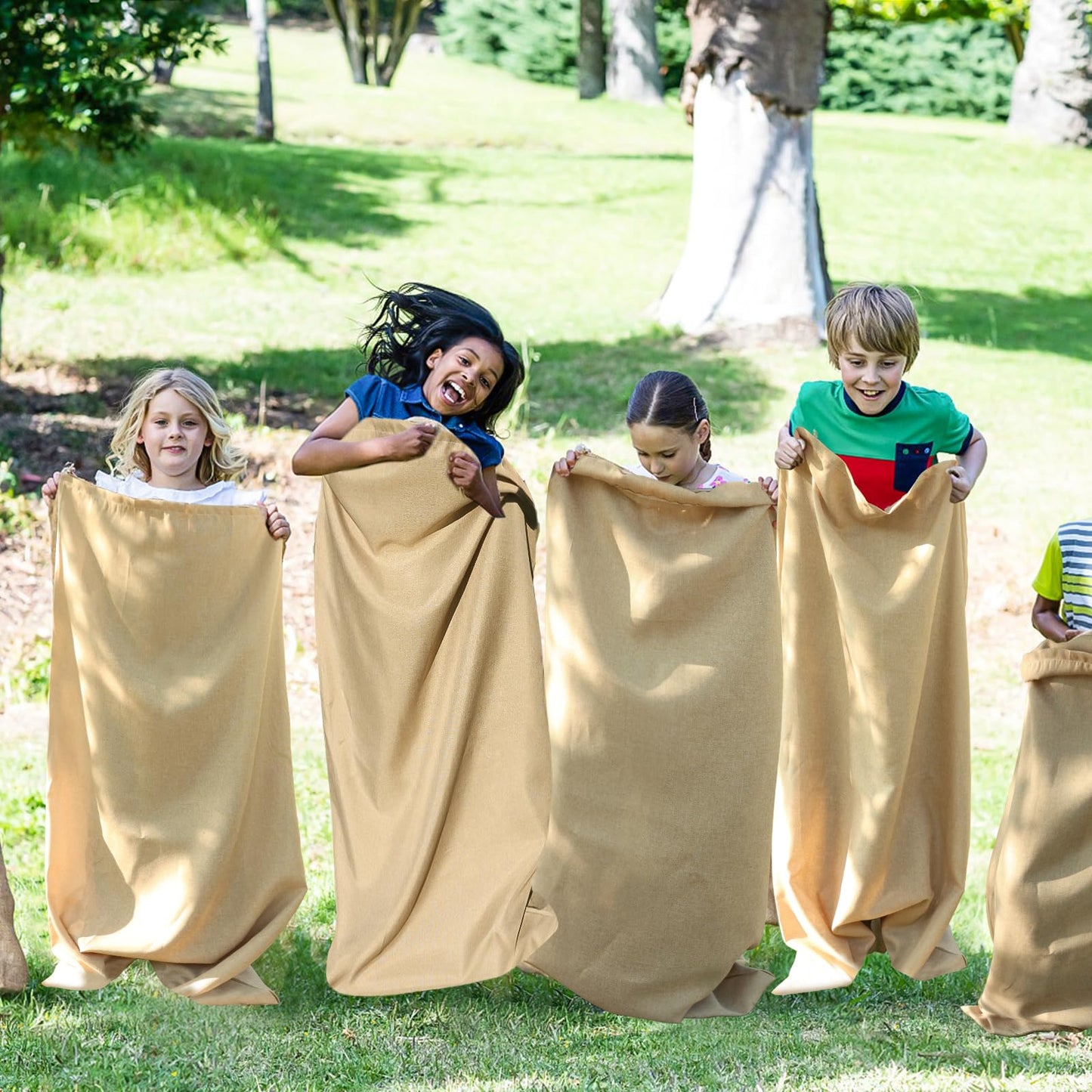 Extra Thicken Potato Sack Race Bags,23.6''X39.3'' Outdoor Lawn Games For Adults And Kids,Reusable Large Gunny Sacks Burlap Bags
