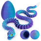 Tboline 3D Printed Snake Eggs, Easter Egg Filled With Toy - Basket Essentials For Kids Boy Girls, Flexible Articulated 3D Printe
