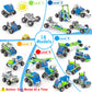 18 In 1 Stem Toys For 4 5 6 7 8+ Year Old Boy Girl Birthday Gifts Educational Building Toys For Kids Ages 4-8 5-7 6-8 Build And Play Stem Activities Construction Toy For Boys 4-6 8-10 (Pull Back Cars)