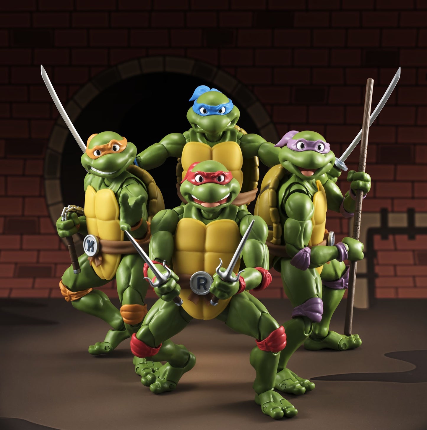 Bandai TAMASHII NATIONS S.H. Figuarts Donatello Action Figure, 6" Green, Plastic, Model BAN06451, Teenage Mutant Ninja Turtles