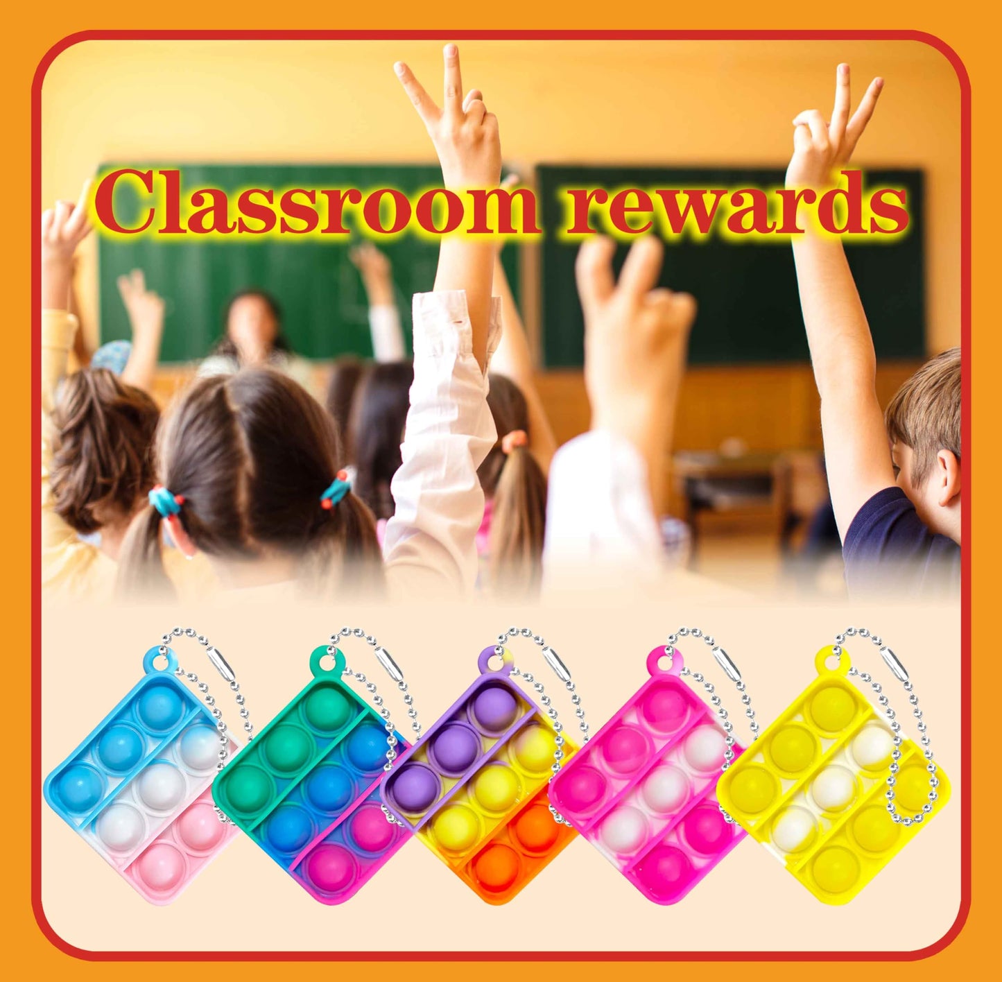 Dopwqaa 200 Pcs Mini Pop Bubble Fidget Toys For Party Favors, Pop Toy Bulk For Party Favor, Classroom Student Prizes Christmas E