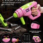 Deejoy 54Pcs Large Kids Tool Set with Electric Saw & Electronic Toy Drill, Pretend Play Kids Construction Set for Toddler 3-5 Ye