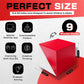 Prfcnl Iq Test Blocks - 9 Wooden Cubes In White And Red With 60 Patterns And Mobile App, Ideal For Wisc, Wais, Wppsi Prep,Educat