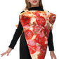 Aobute Kids Pizza Costume Funny Halloween Outfit Child Pizza Slice Boys Girl Food Mascot Suit 5-7 Years