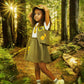 Ikali Kids Girls Zoo Keeper Costume Tiger Print Explorering Kit With Safari Vest & Hat
