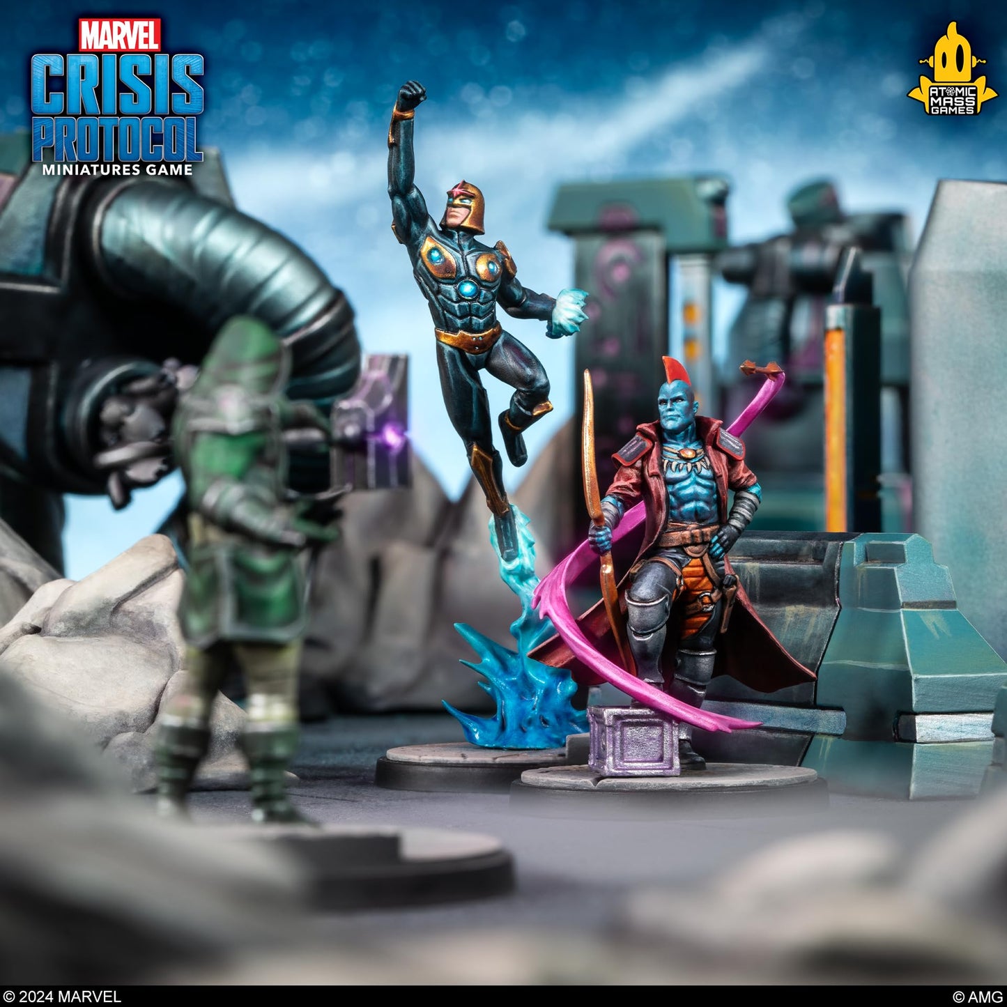 Atomic Mass Games Marvel: Crisis Protocol Nova & Yondu Character Pack - Expand Your Guardians of The Galaxy Team! Tabletop Super