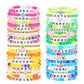 Landical 40 Pcs Happy Easter Bracelets For Women Colorful Stretch Egg Bunny Bracelets Easter Party Supplies