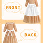Aoiviss Girls Pioneer Costume Floral Colonial Prairie Dress for Little Kids with Apron and Bonnet, Yellow