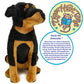 TigerHart Ronin The Rottweiler - 14 Inch Stuffed Animal Plush