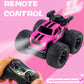 Monster Truck for Girls, Girls Remote Control Car Toys, Pink RC Trucks with Spray Function, 4WD 360 Flips Rotating Car Toys for
