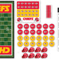 MasterPieces Family Game - NFL Kansas City Chiefs Checkers - Officially Licensed Board Game for Kids & Adults , 13 x 21