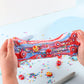 Big Bucket Premade Tri-Colored Red White And Blue Butter Slime, Non Sticky, Super Soft Sludge Toy, Birthday Gifts And Party Favo