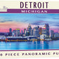 Masterpieces - 1000 Piece Jigsaw Puzzle, Detroit Skyline Panoramic, Fun For Adults, Family, Kids 13'X39