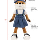 Plushible Bridging Miles With Smiles Soft Baby Doll - Plush Rag With 2 Clothing Sets, My First Plush Toy For Girls, Boys & Infan