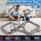 RIANEAN Slot Car Race Track Set - 4 Cars, Electric Dual Racing Game, 0.2" Size, Plastic, Model K-CARA51-4A-LIGHT, Gift for Kids