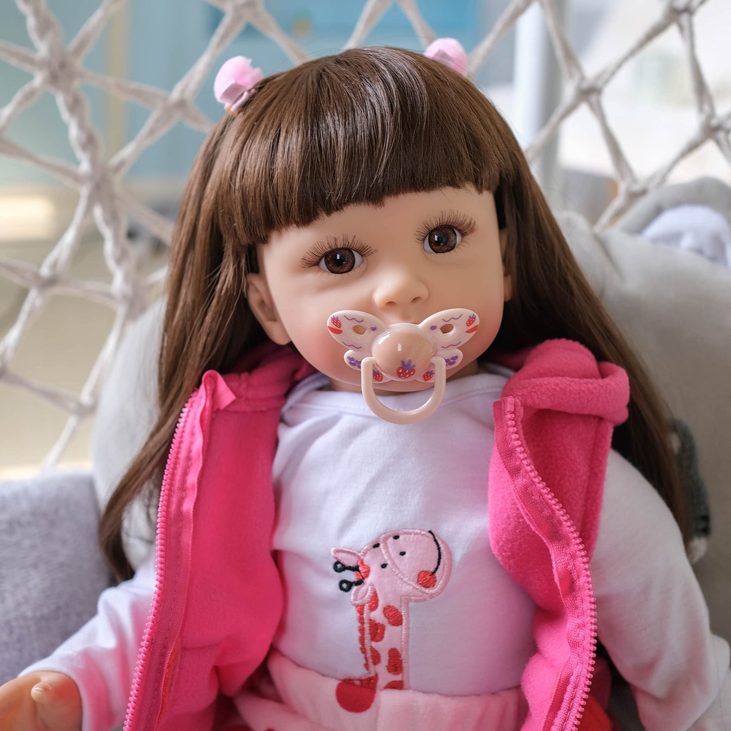 Zero Pam Realistic Looking Reborn Baby Dolls Toddler Girls Soft Silicone 24 Inch Handmade Lifelike Newborn Toddler dollsl Weight