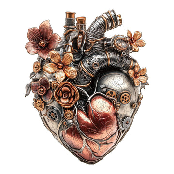 Woodbests Wooden Puzzles For Adults (90 Piece, S, 8.9X7.1 Inches) Mechanical Heart Puzzle Adult Puzzles, Wooden Jigsaw Puzzles U