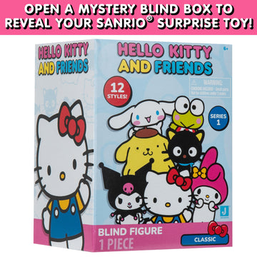 Hello Kitty And Friends Mystery Blind Box, 2-Pack - Series 1 - Collectible Sanrio Mini 2' Figure Mystery Toy - Styles Vary - Valentine'S Day & Easter Basket Stuffer Gift For Kids, Girls, Boys - 6+