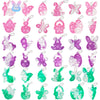 Albiuev 36 Pack Easter Mini Pop Fidget It Toys,Easter Basket Stuffers Eggs Bunny Mini Pop Keychain Packs,Easter Baskets For Kids