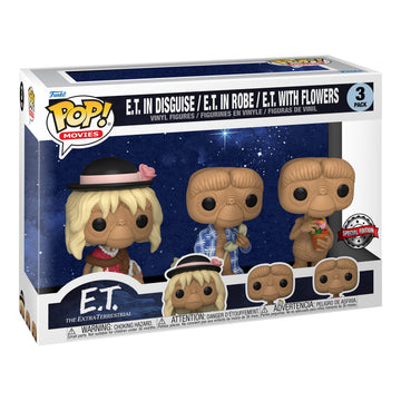 Funko Pop! Movies E.T. 40th 3 Pack Vinyl Figures Special Edition Multicolor limited availability
