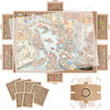 Builderbutler 1500 Pieces Rotating Puzzle Board With 6 Drawers,26''X35'' Portable Wooden Jigsaw Puzzle Table With Lazy Susan Spi