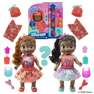 Baby Alive Baby Grows Up (Sweet) - Sweet Blossom Or Lovely Rosie, Growing And Talking Baby Doll, Toy With 1 Surprise Doll And 8