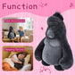 Comnonage Stuffed Animal Gorilla - 15 Inch Plush Toy, Soft Cotton, Black, Model QC-P, Ideal Gift for Kids and Room Decoration