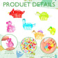 Poen 96 Pcs Mini Dinosaur Figures Resin Small Dinosaur Toys Garden Mini Dinosaurs Realistic Tiny Dinosaurs Miniature Dinosaur Figurines For Bag Cake Topper Birthday Party Favors (Glitter)
