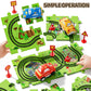 Niplooow 64 Pcs Puzzle Track Car Set For Boys Kids 3-5, Toddler Boys Toys For 3 4 5 6 Years Old, Puzzle Race Tracks Car Toys, Bi