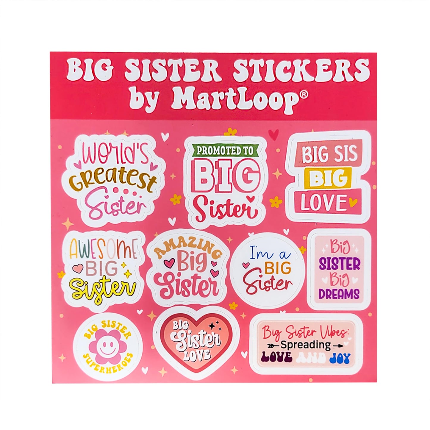 Martloop Best Big Sister Doll Bundle - Includes Doll, Book, And Stickers - Perfect Sibling Gift From Baby Or Toddler, 3 Piece Bu