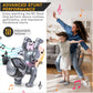 Top Race Robot Dog Toy - Interactive Fun And Educational Stem Remote Control Robot Toy For Kids - Dances, Sits, Stands, Barks, Walks - Rechargeable - Plastic Pet Robot - Dark Grey