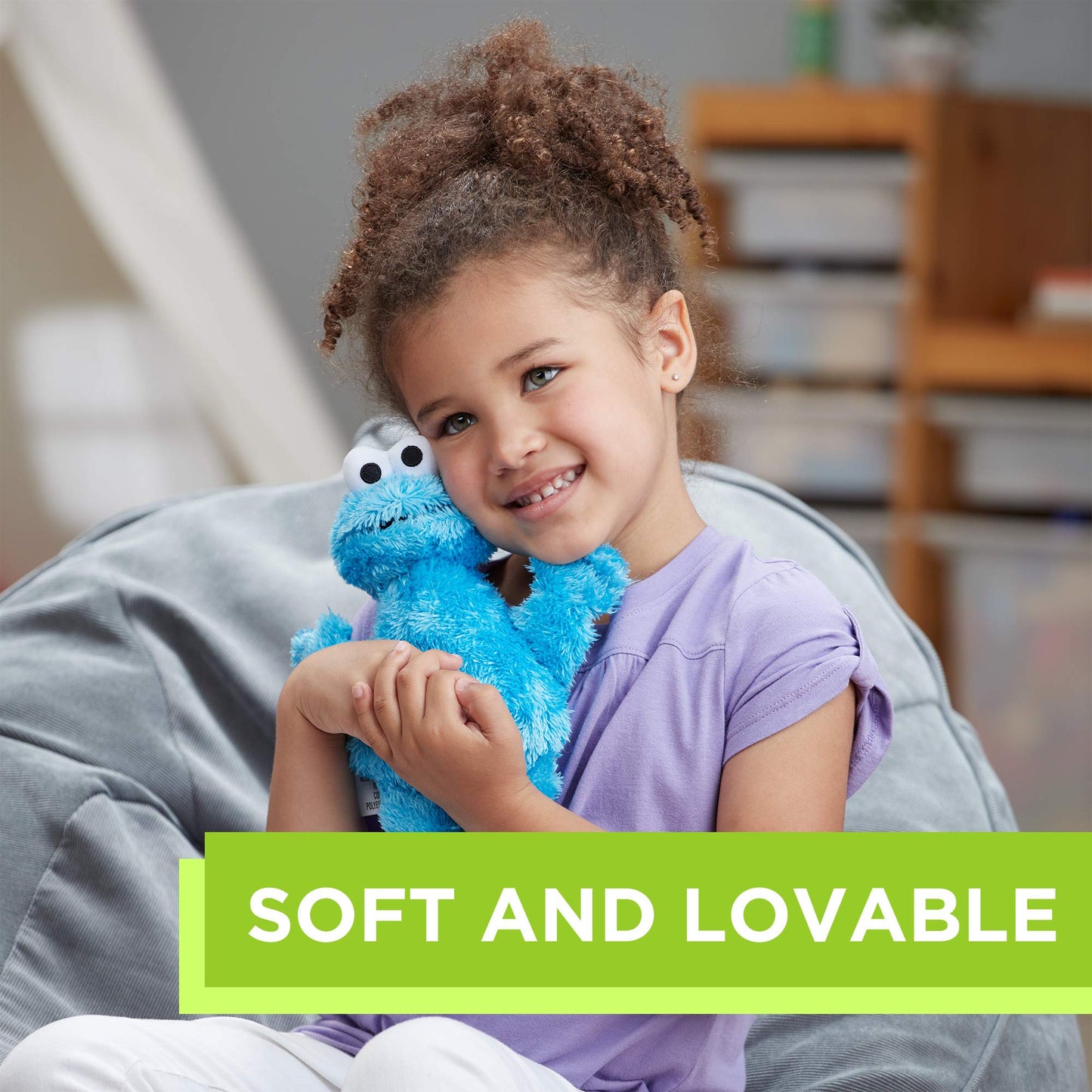 10-Inch Sesame Street Mini Plush Cookie Monster Doll: Toy For Toddlers, Preschoolers & 1 Year Olds
