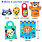 Krafun My First Felt Kit Animal Craft Kit For Kids And Toddlers, Boys And Girls Age 3-8 Years Old, Include 6 Diy Handmade Arts And Crafts Projects, Activities Supplies Box Preschool Creative Toys
