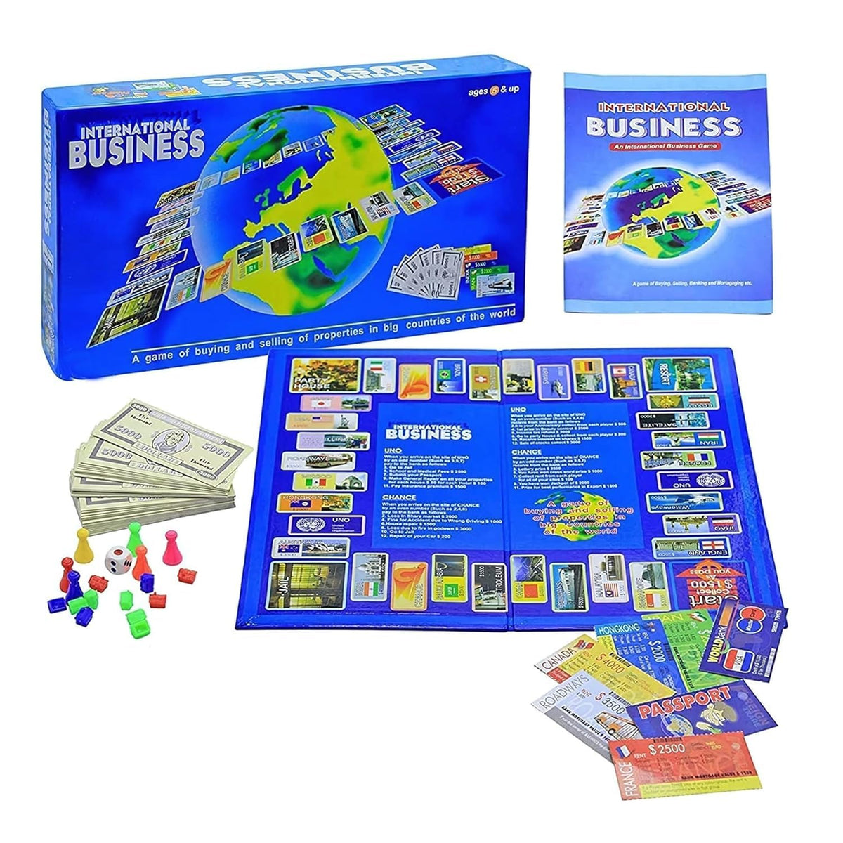 GI STORE Folding Board Game, Educational Family Game for Kids, Adults, Travel and Parties