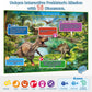 Bilingual Interactive Kids Talking World Map & Dinosaur Poster for Kids Learning and Educational Toys, Talking Educational Toys