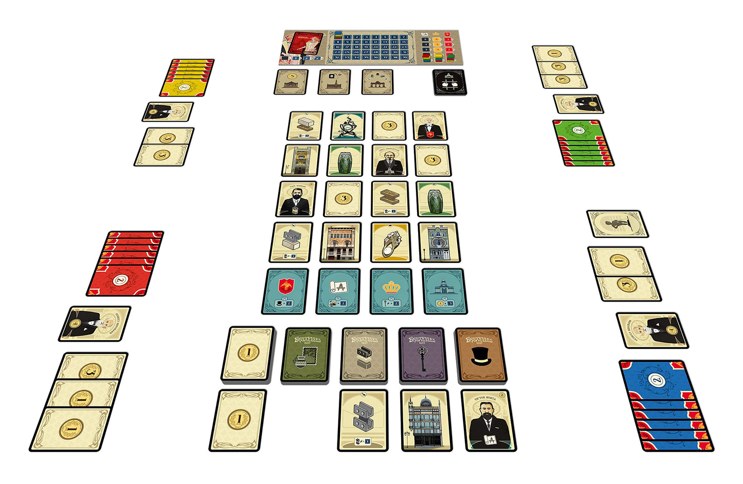 Geek Attitude: Burxelles 1897, Board Game, Sequel To Bruxelles 1893, 2 To 4 Players, 45-60 Minute Play Time, For Ages 10 And Up