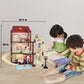 Mitcien Dollhouse Kit Playset Little Critters Bunny Dolls For Girls With Swimming Pool And Slideside Family Toys For Toddler 3 4 5 6-Year-Old Girl
