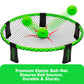 Playzap Roundnet Game Set, Includes 3 Balls, Carrying Case And Rules, Played Indoor Outdoor Lawn, Beach & Tailgating, Roundnet Set Gift For Kids, Teens & Adults