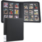 WOT I Toploader Binder | Holds 360 Toploaders | enhanced PU-Leather Binder with Index Label | Holds 3x4 Toploaders for TCG  Sports & Trading Cards  Black