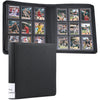 WOT I Toploader Binder | Holds 360 Toploaders | enhanced PU-Leather Binder with Index Label | Holds 3x4 Toploaders for TCG  Sports & Trading Cards  Black