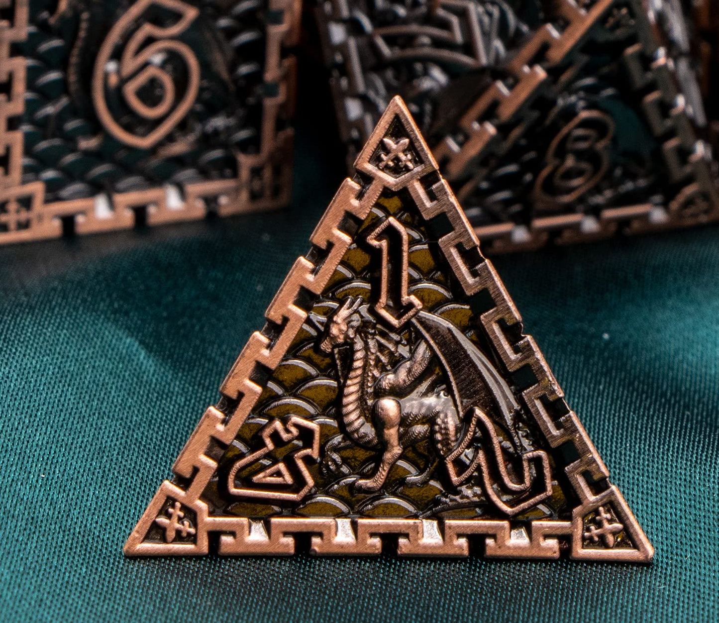 Dungeons and Dragons DND Metal Dice Set with Gift Box, ARUOHHA Role Playing Dice Polyhedral Dice 6 Sided D&D Dice Set for RPG Pa
