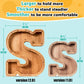 SummiDate Wooden Letter Piggy Bank| Piggy Bank for Boys Girls Toddler| Alphabet S Money Bank| Coin Bank Birthday Gift for Kids|Birthday Gift for Kids (S)