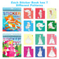 2Pcs Crafts For Kids Ages 4-8 Sticker Paint Number Sticker Book Mermaid And Princess Stickers For Girls Birthday Halloween Christmas Party Favors Road Plane Travel Daycare Activity