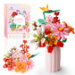 Sawaruita Flowers Bouquet Botanical Building Blocks for mature-themed -Botanical Collection Wildflower Bouquet with Vase -Plants Block Toy for Home&Office Decor Gift for Valentine's Day Mother's Day Birthday